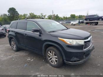  Salvage Toyota Highlander