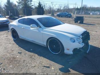  Salvage Bentley Continental Gt