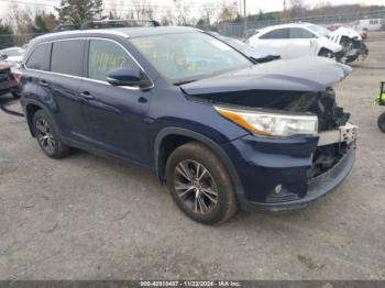  Salvage Toyota Highlander