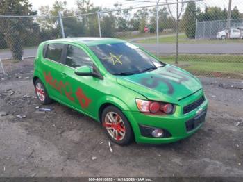  Salvage Chevrolet Sonic