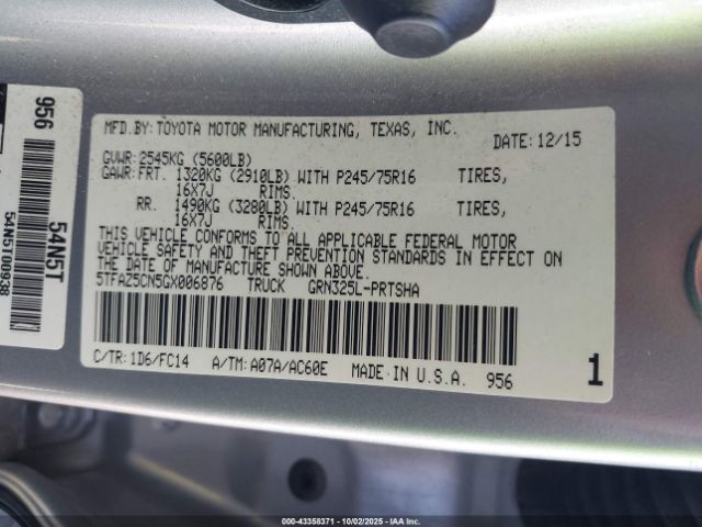 Toyota Tacoma Sr5 V6 Image 16