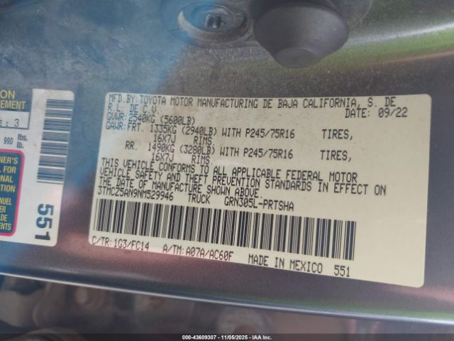 Toyota Tacoma Sr5 V6 Image 10