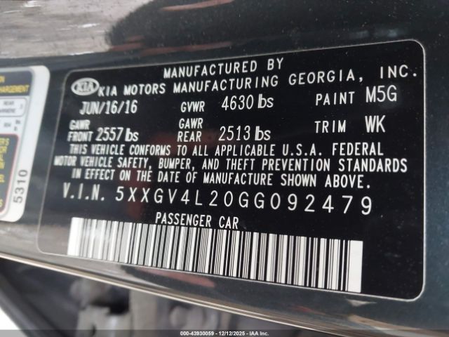 Kia Optima Sxl Turbo Image 14