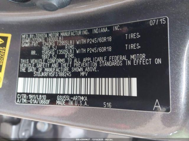 Toyota Highlander Xle V6 Image 4