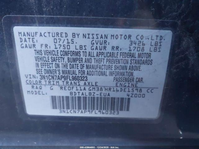 Nissan Versa 1.6 Sv Image 8