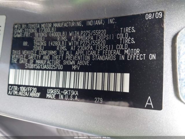 Toyota Sequoia Sr5 5.7l V8 Image 5