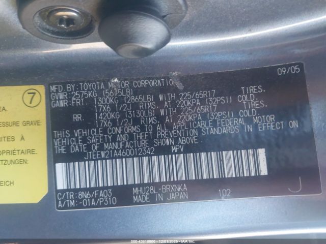 Toyota Highlander V6 Image 8