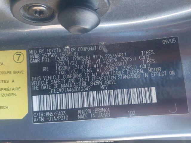 Toyota Highlander V6 Image 8