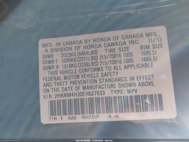 Honda CR-V Lx Image 4