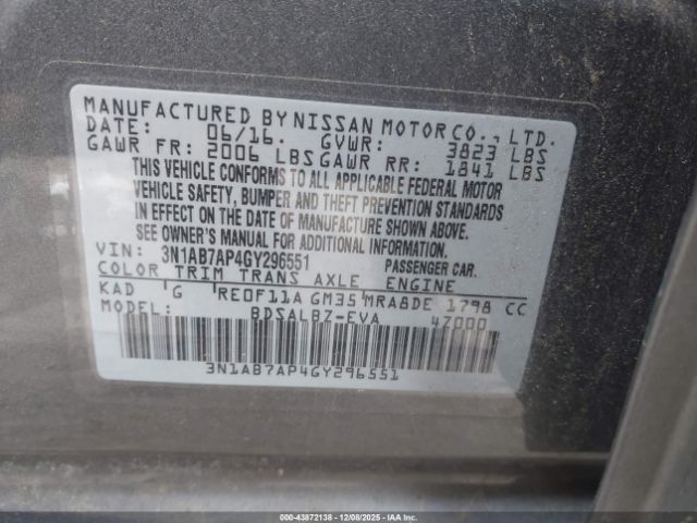 Nissan Sentra S Image 7