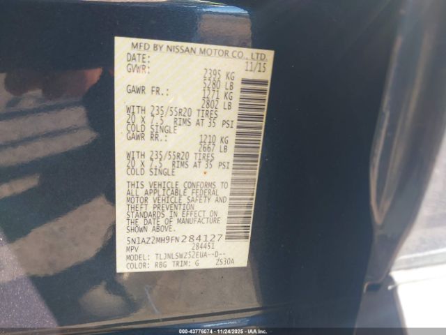 Nissan Murano Platinum Image 6