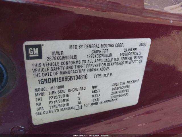 Chevrolet Astro Image 16