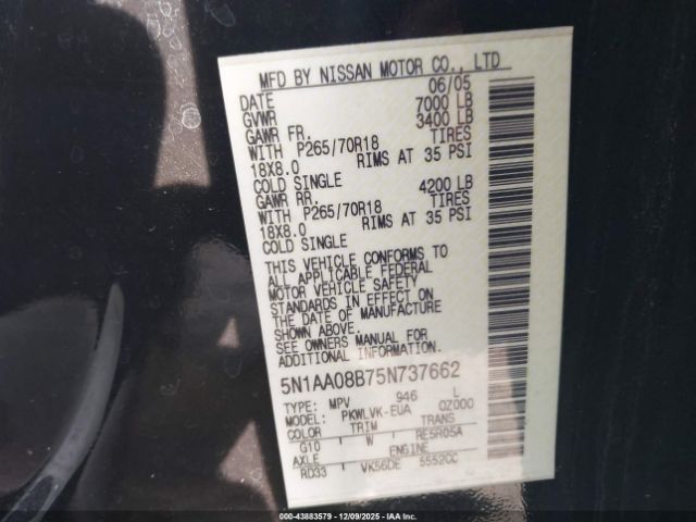 Nissan Armada Le Image 7