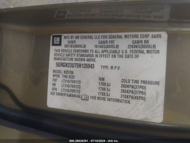 HUMMER H2 Suv Image 10