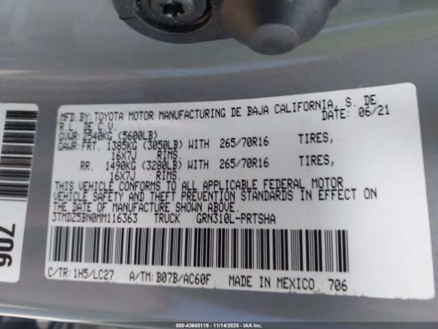Toyota Tacoma Trd Off-road Image 13