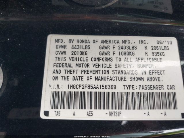 Honda Accord 2.4 Ex-l Image 7