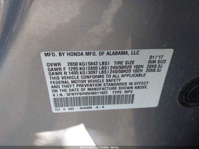 Honda Pilot Touring Image 16