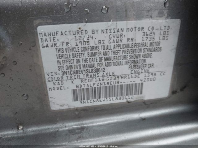 Nissan Versa 1.6 Sv Image 8