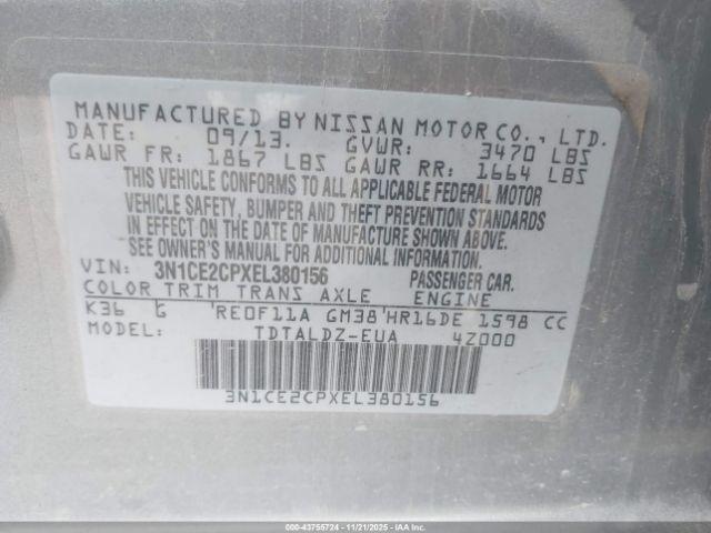 Nissan Versa Sv Image 4