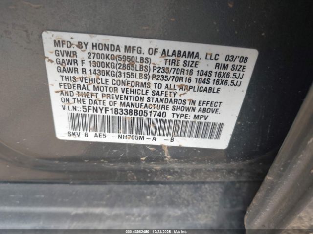 Honda Pilot Se Image 9