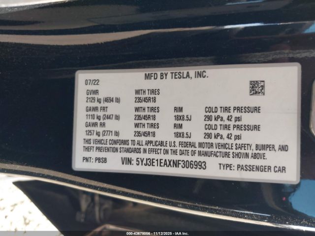 Tesla Model 3 Rear-wheel Drive Image 5