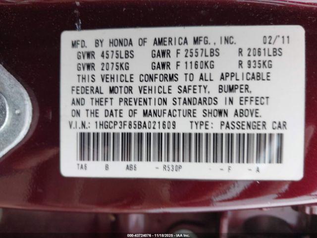 Honda Accord 3.5 Ex-l Image 12