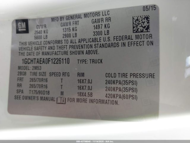 Chevrolet Colorado Wt Image 2