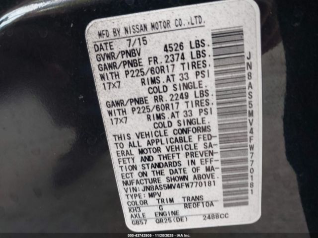 Nissan Rogue S Image 6