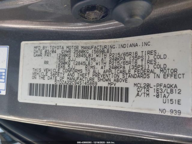 Toyota Sienna Xle Image 14