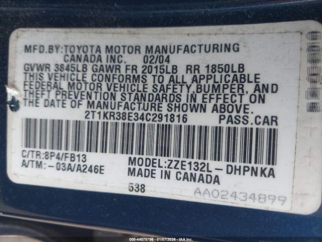 Toyota Matrix Xr Image 9