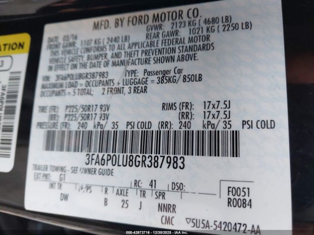 Ford Fusion Se Image 9